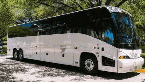 A white Ashok Leyland mini bus on rent mumbai